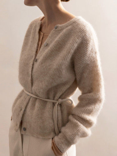 Two-way knit cardigan