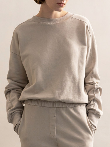 Fabric-mix sweater g.d.