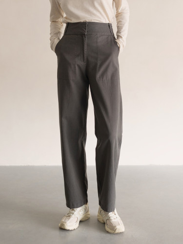 Wide woven pants
